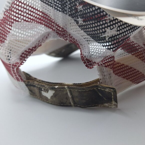 American Roots Music Festival Hat Cap American Flag Mesh Adjustable Tags Banjo - Picture 6 of 10